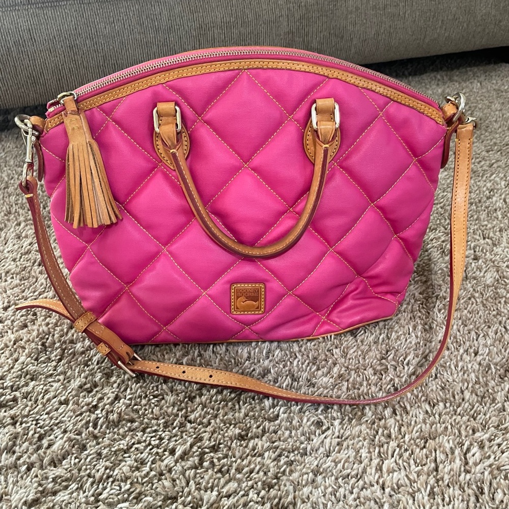 Pink leather Dooney and Bourke purse